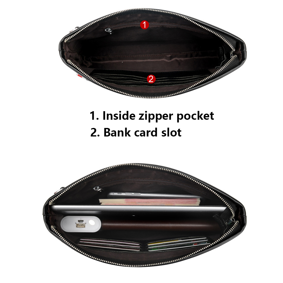 Luxury Brand Business Men Wall - огляд і ціна Leather Wallet Men