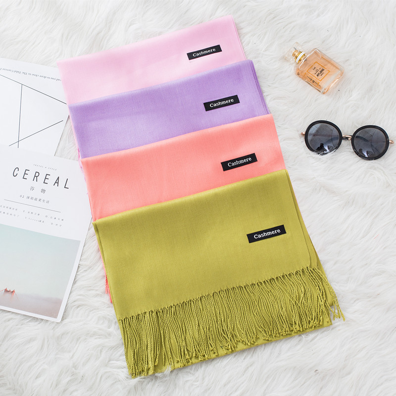 Fashion Solid Color 2020 Women - огляд і ціна Cashmere Scarf