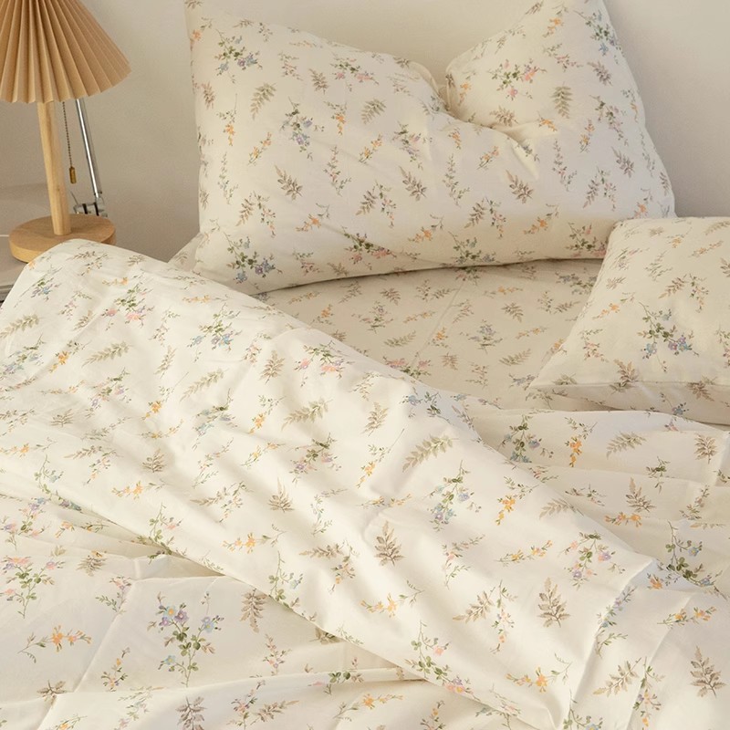INS Fresh Pastoral Floral Bedd - огляд і ціна Silk Pillowcase